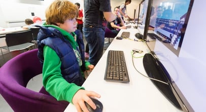 Boy at computer