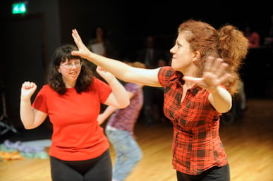 Sophie and Laura Dancing